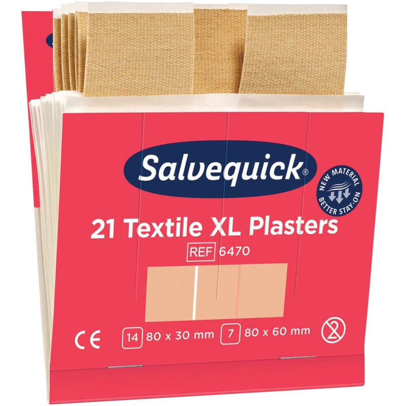 Boite de 6x21 maxi pansements textiles
