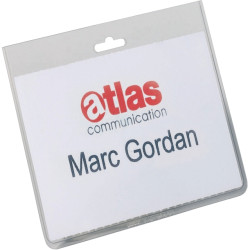Pochette porte badge 60x90 mm avec perforation sac 5