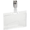 PORTE BADGE FERME POUR 1 CARTE DE SECURITE AVEC CLIP