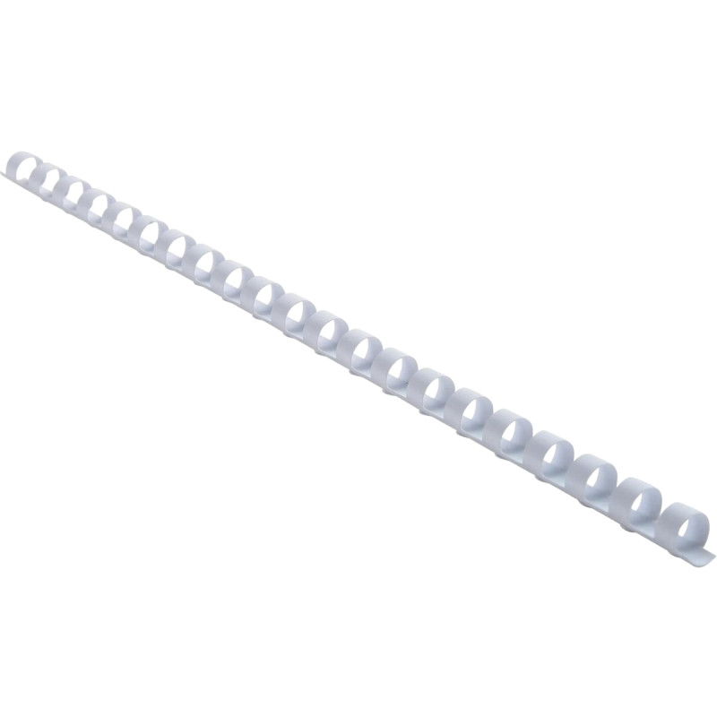 Boîte de 25 reliures plastiques couleur Ø 10mm blanc