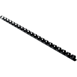 Boîte de 25 reliures plastiques couleur Ø 10mm noir