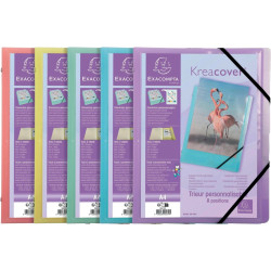 Trieur personnalisable KREACOVER Pastel en polypropylène, 8 compartime