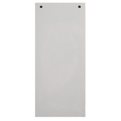 Paquet 100 fiches intercalaires horizontales unies perforées - 105x240mm