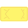 Carton de 24 rouleaux de 400 étiquettes KC FRAIS jaune 50.8 x 25.4mm