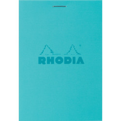 Bloc de bureau agrafé RHODIA COULEURS 80 feuilles, format A7, quadrill