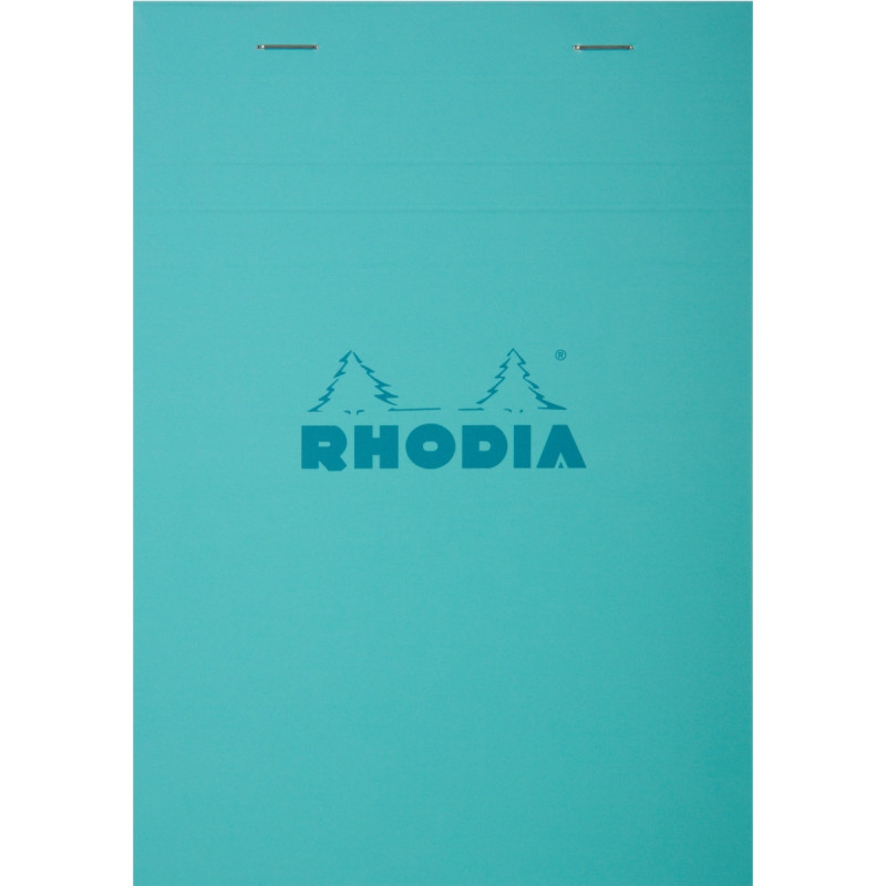Bloc de bureau agrafé RHODIA COULEURS 80 feuilles, format 8,5x12 cm, q