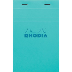 Bloc de bureau agrafé RHODIA COULEURS 80 feuilles, format 11x17 cm, qu