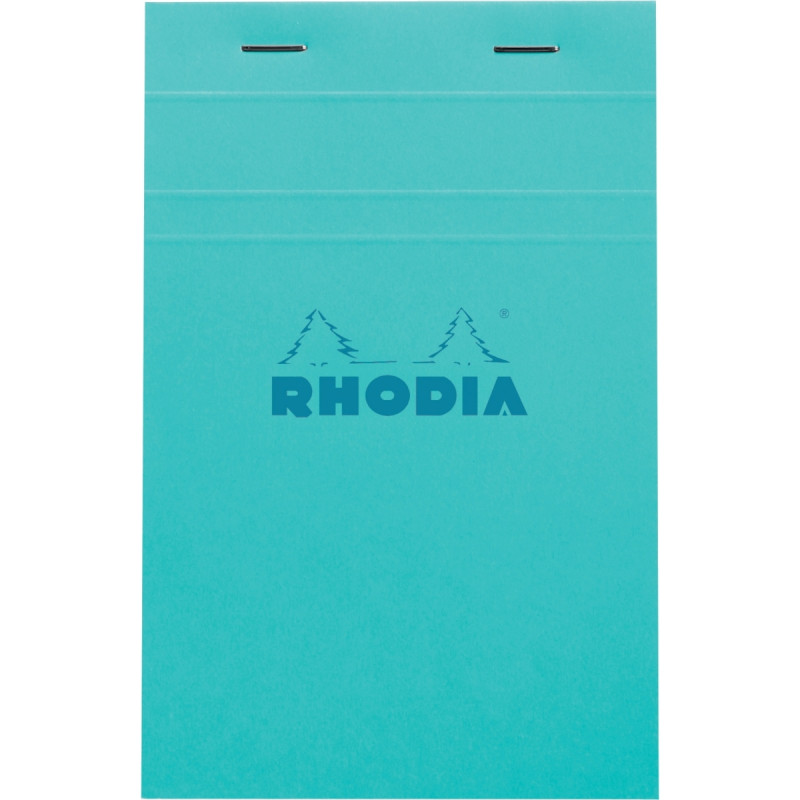 Bloc de bureau agrafé RHODIA COULEURS 80 feuilles, format 11x17 cm, qu