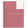 NOTEBOOK MIQUELRIUS format A4, 80 feuilles 80g, quadrillé 5x5, couvert