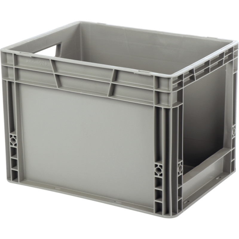 Bac de manutention avec ouverture 25L 40x30x29cm