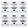 Blister de 6 recharges pré-encrées noir M6765