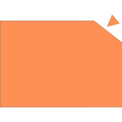 Plaque magnétique caoutchouc 20x29,5cm orange