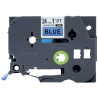 Recharge Brother TZE noir sur bleu 24 mm x 8 m compatible