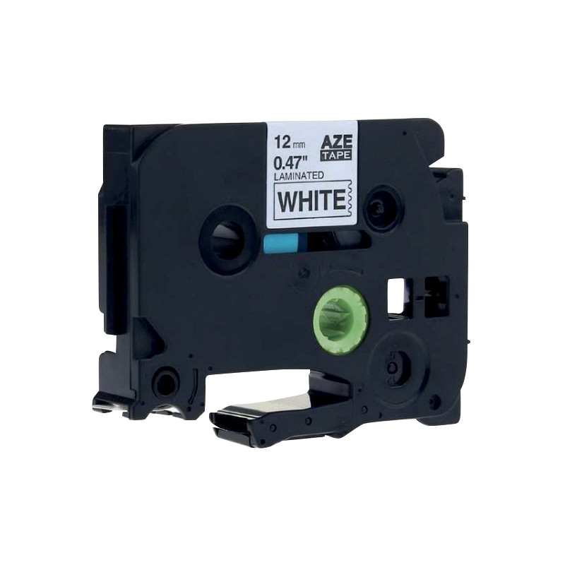 Recharge TZE noir sur blanc 24 mm x 8 m compatible