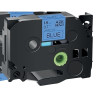 Recharge TZE noir sur bleu 18 mm x 8 m compatible