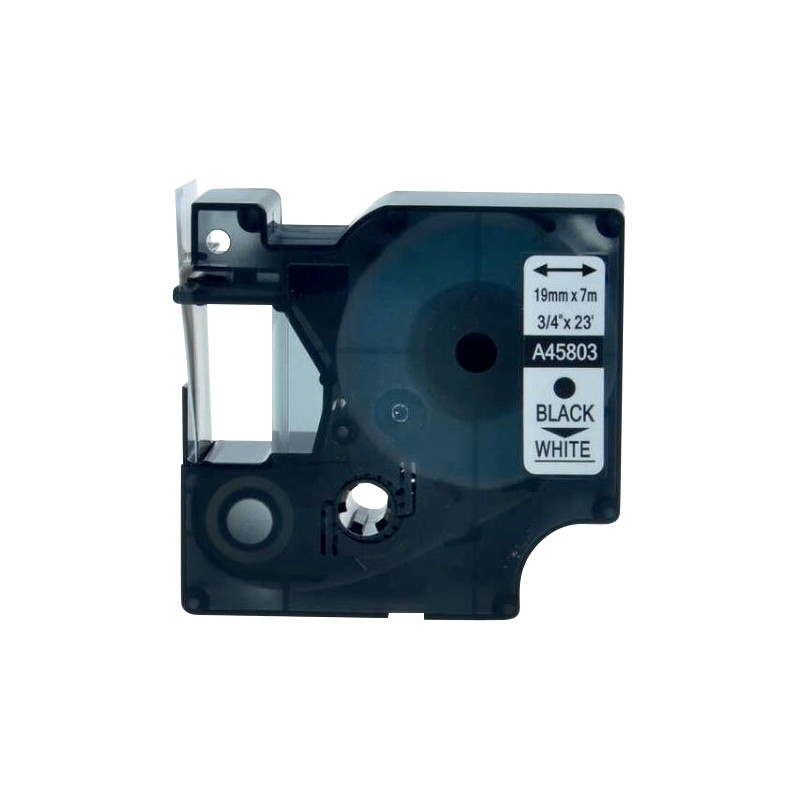Recharge D1 noir/blanc 19 mm x 7 m compatible