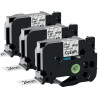 Recharge TZE noir sur transparent 24mm compatible