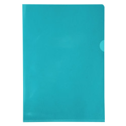 Sachet de 10 pochettes coin PVC lisse haute résistance 13/100e - A4