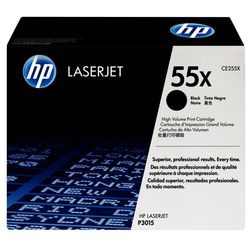 HP 55X toner noir grande capacité authentique (CE255X)