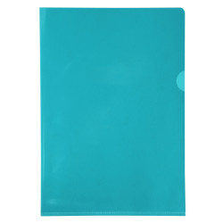 Etui carton de 100 pochettes coin PVC lisse haute résistance 13/100e - A4