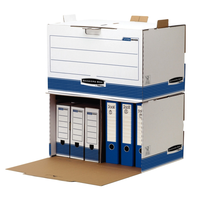 Paquet de 5 containers ouverture frontale blanc