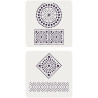 Lot de 4 gabarits Mandala SLOW & ART