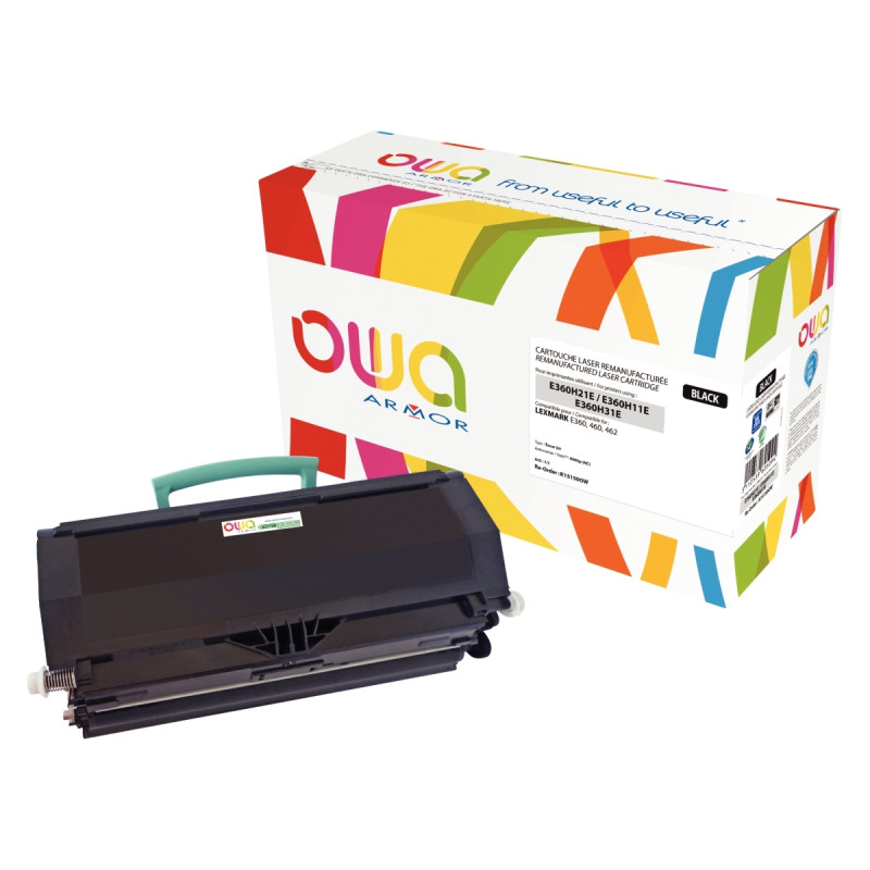 OWA cartouche laser noire haute capacité remanufacturée compatible Lex