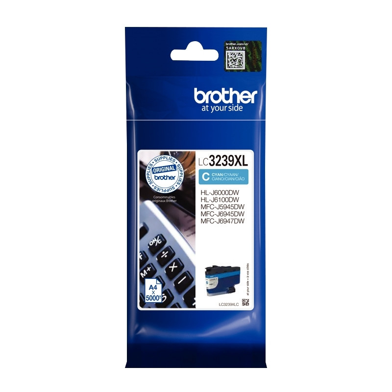 Brother LC3239XLC cartouche jet d'encre cyan très haute capacité authe