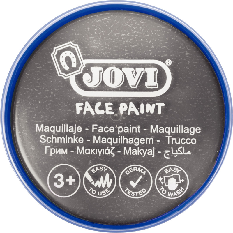 Galet de maquillage crème de couleur Argent métallique