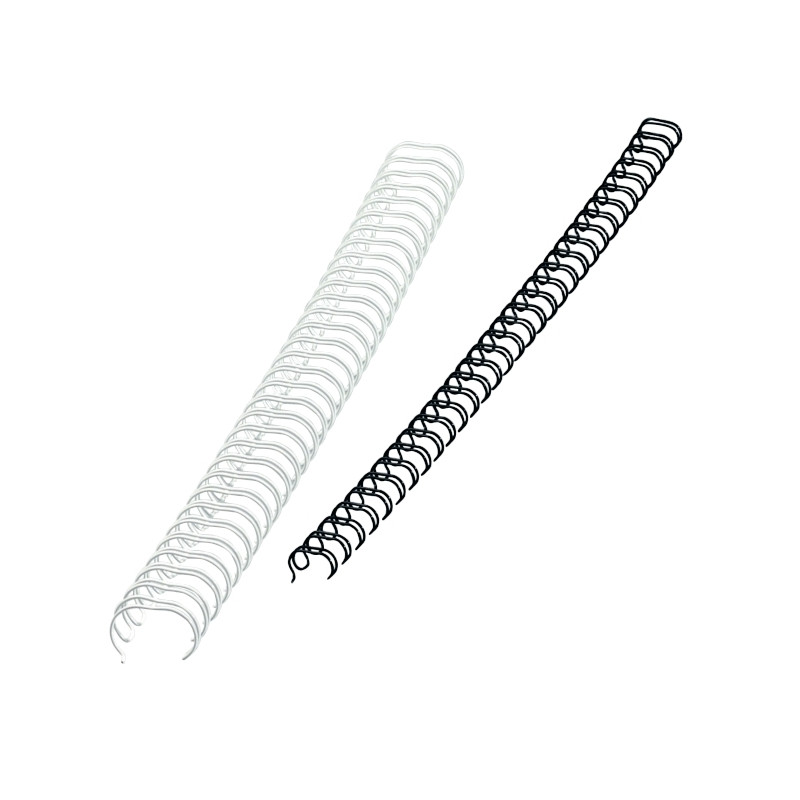 Boîte de 100 anneaux à relier en métal Ø10mm noir