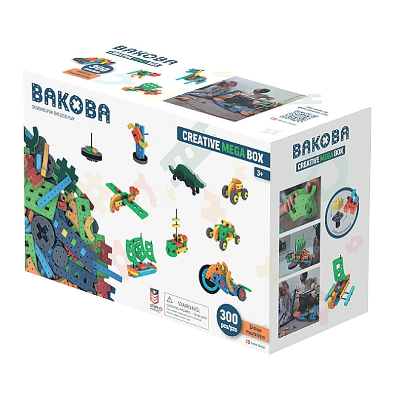 CREATIVE MEGA BOX BAKOBA, 300 pièces en mousse EVA