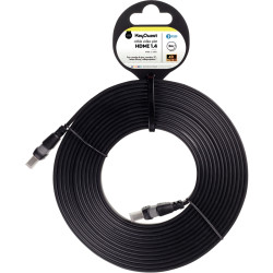 Cordon HDMI 1.4 5m noir plat