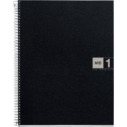 NOTEBOOK MIQUELRIUS format A4, 80 feuilles 70g, quadrillé 5x5, couvert