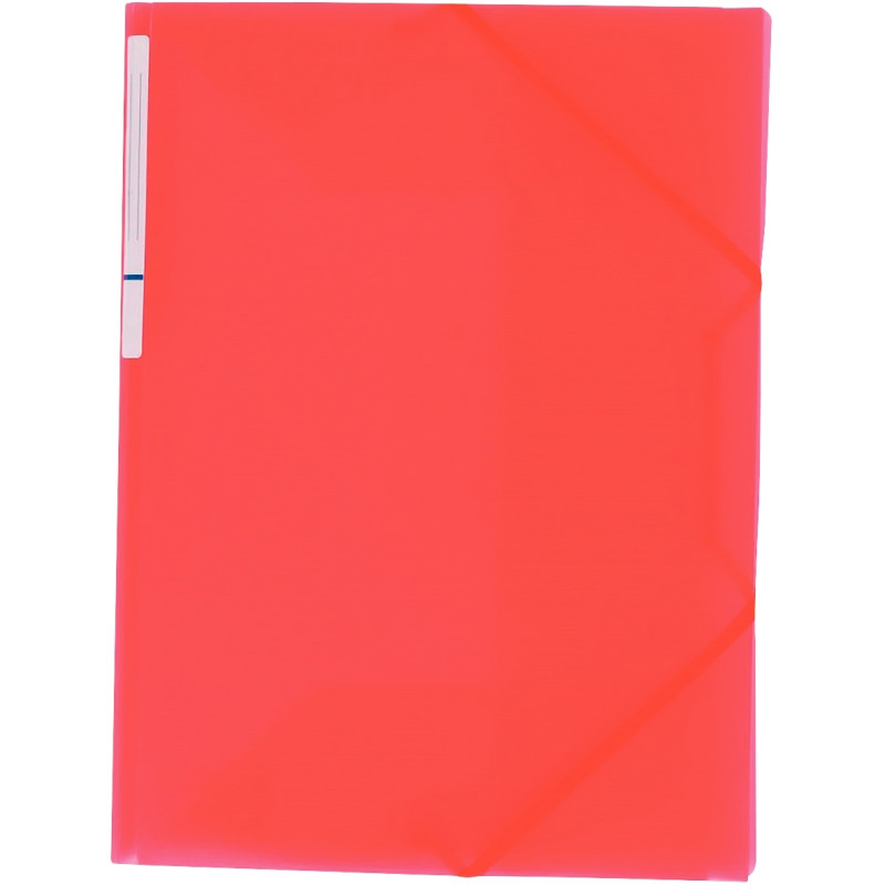 Chemise 3 rabats à élastiques COLOR FRESH en polypropylène, rouge