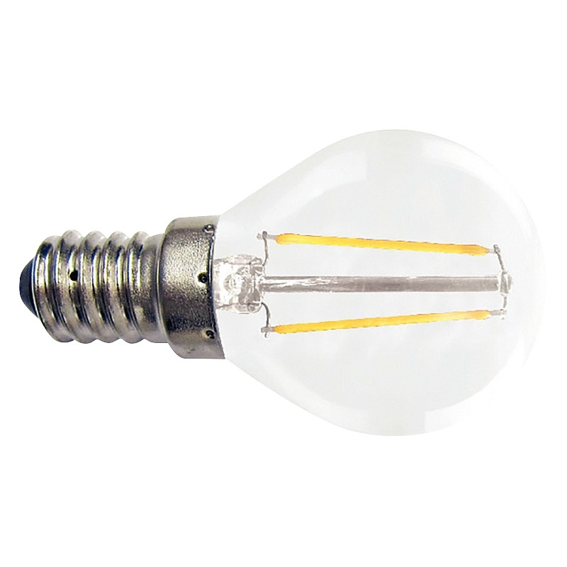 Ampoule LED sphérique claire E14 4W