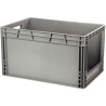 Bac de manutention avec ouverture 65L 60x40x34cm gris clair