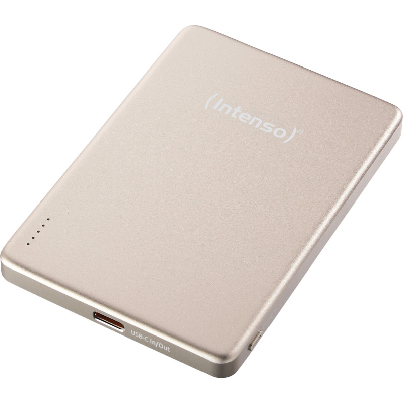 Batterie de secours magnétique Intenso 5000 mAh champagne