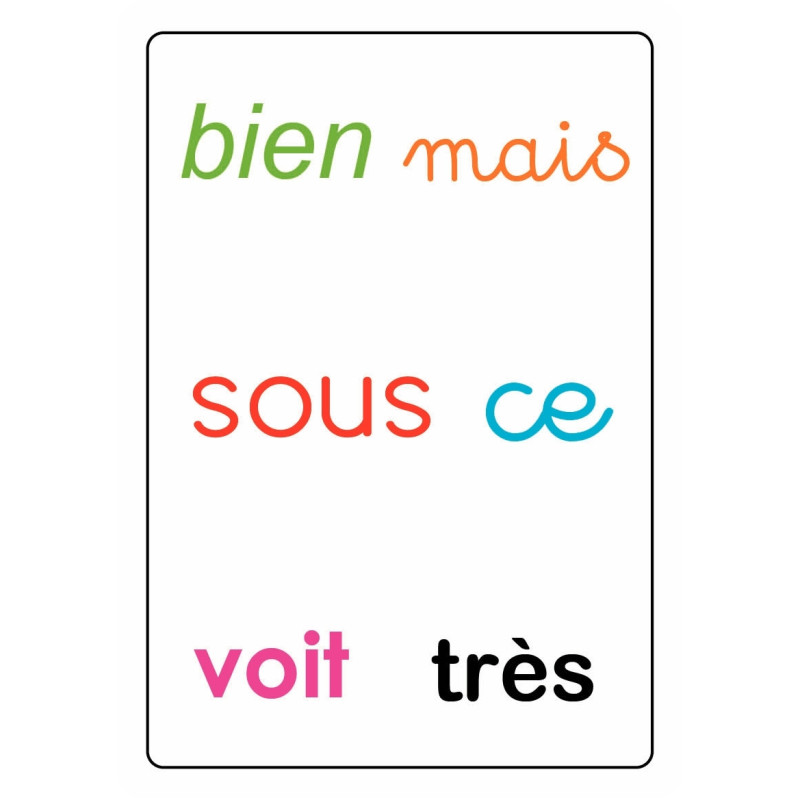 TAM TAM SAFARI les mots outils