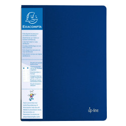 Protège-documents en polypropylène rigide avec porte étiquette 3 faces Up Line Opaque 60 vues - A4