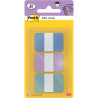 Carte de 36 index rigide standard format 25,4 x 38 mm bleu violet vert
