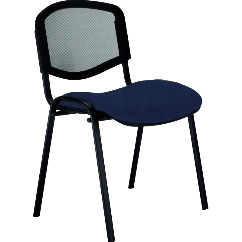 Chaise d'accueil Mesh ergonomique bleu