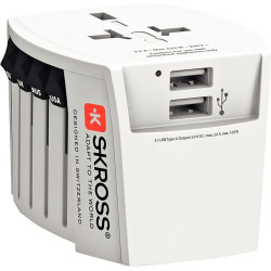 Adaptateur voyage 2prises USB A