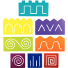 Lot de 8 traceurs graphismes
