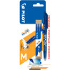 Blister de 1 roller Frixion Ball bleu et 3 recharges bleues
