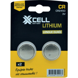 Blister 2 piles lithium CR2450 Maxxcell