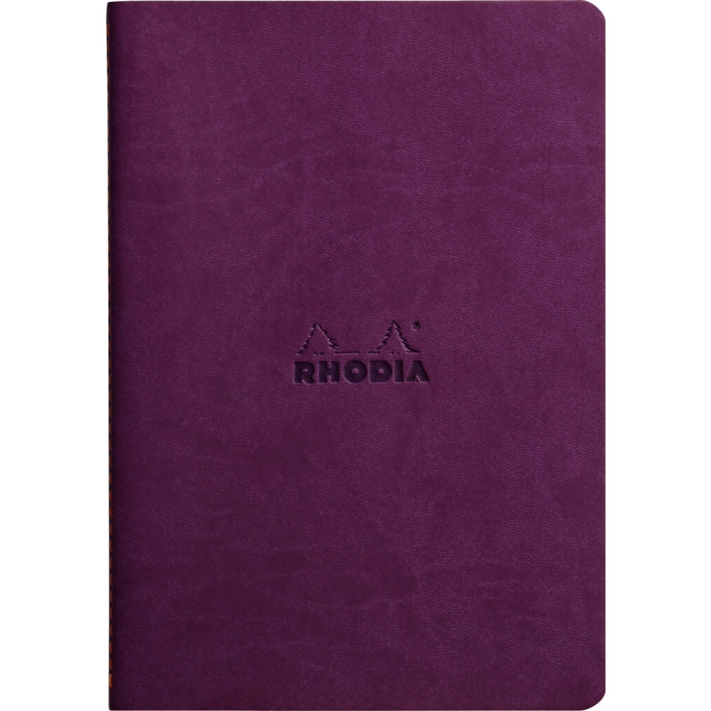 Carnet piqué 64 pages RHODIARAMA format A5, ligné, violet