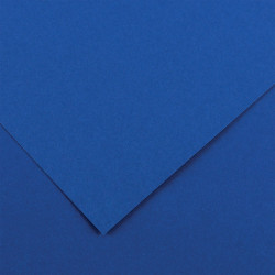 Paquet de 10 feuilles Colorline 50x65 cm 150 g bleu roi