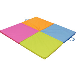 Tapis 3 en 1 100x100cm 4 couleurs assorties