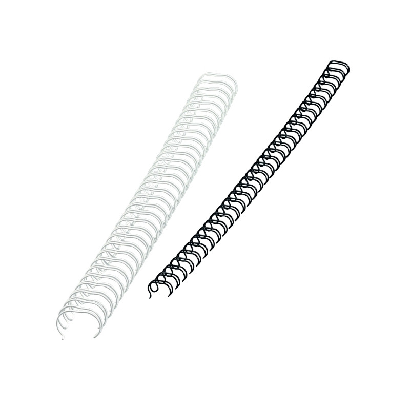 Boîte de 100 anneaux à relier en métal diamètre 6mm noir