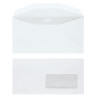 Boite de 1000 enveloppes blanches 115x225mm 80g mécanisables fenêtre 4